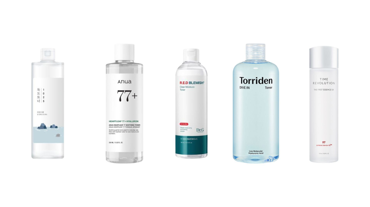 Top 5 Popular Korean Toner Products Round Lab, Anua, Dr.G, Torriden and Missha